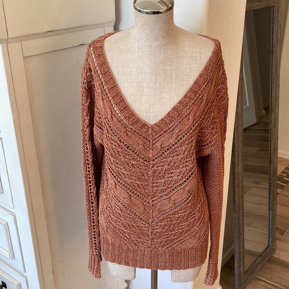 Ralph Lauren L Blue Label hand knit linen sweater